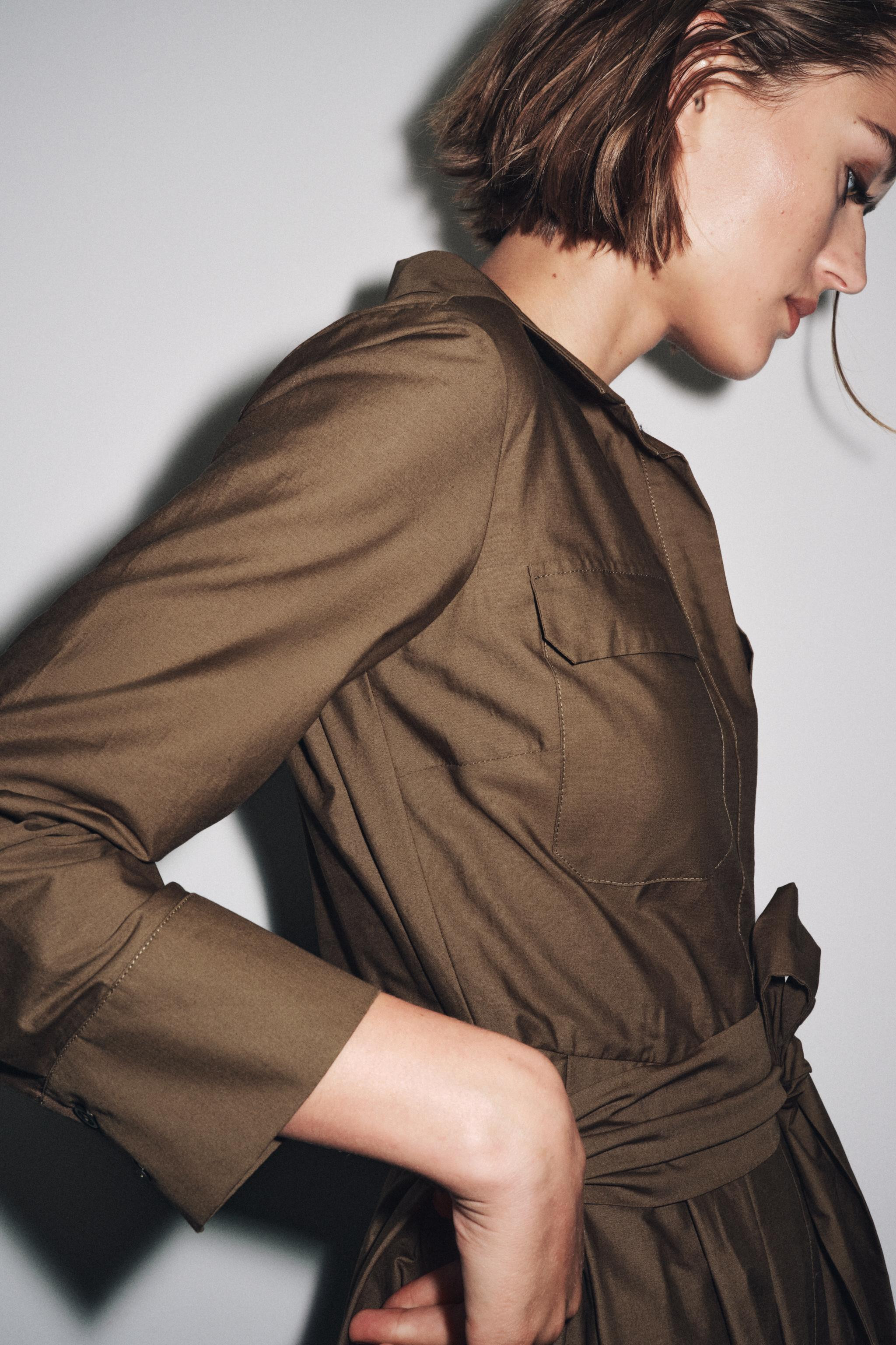 ZW COLLECTION POPLIN SHIRT DRESS | Zara US