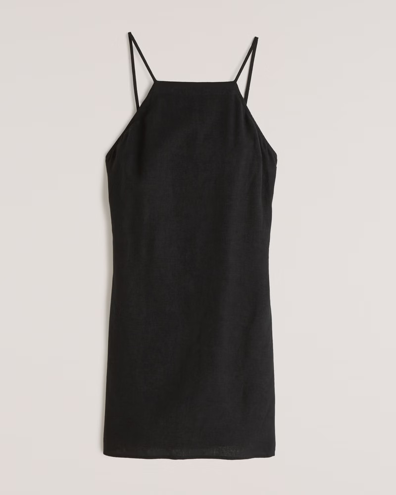 Open Back Slip Mini Dress | Abercrombie & Fitch (US)