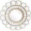 Bathroom mirror Mirror, Bamboo Rattan Round Wall Mounted Sun Shape Mirror Living Room Entrance Ar... | Amazon (US)