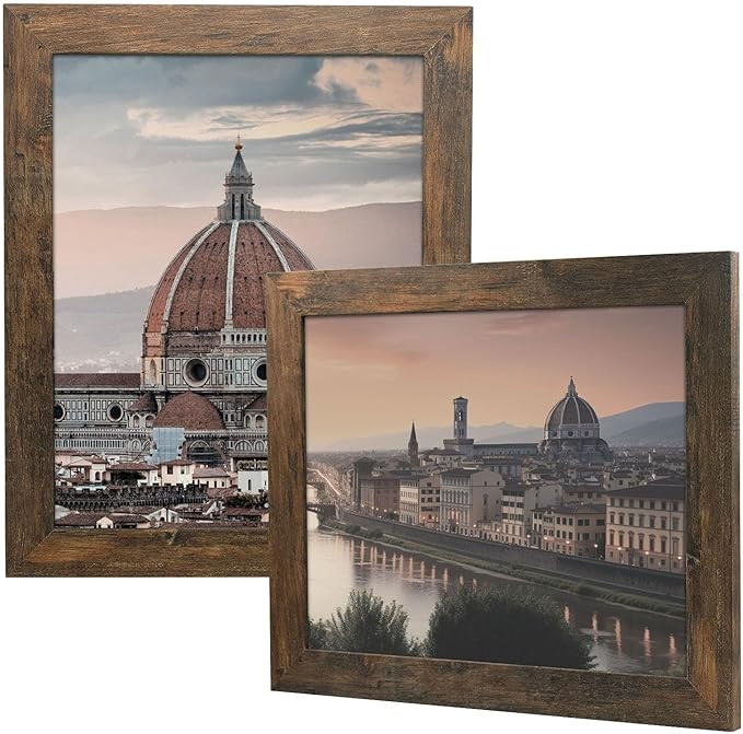 Golden State Art, 11x14 Picture Frame - Country Wood Grain Style - Wide Molding, Back Hangers for... | Amazon (US)