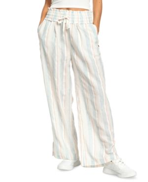 Roxy Juniors' Little Loving Striped Wide-Leg Pants | Macys (US)