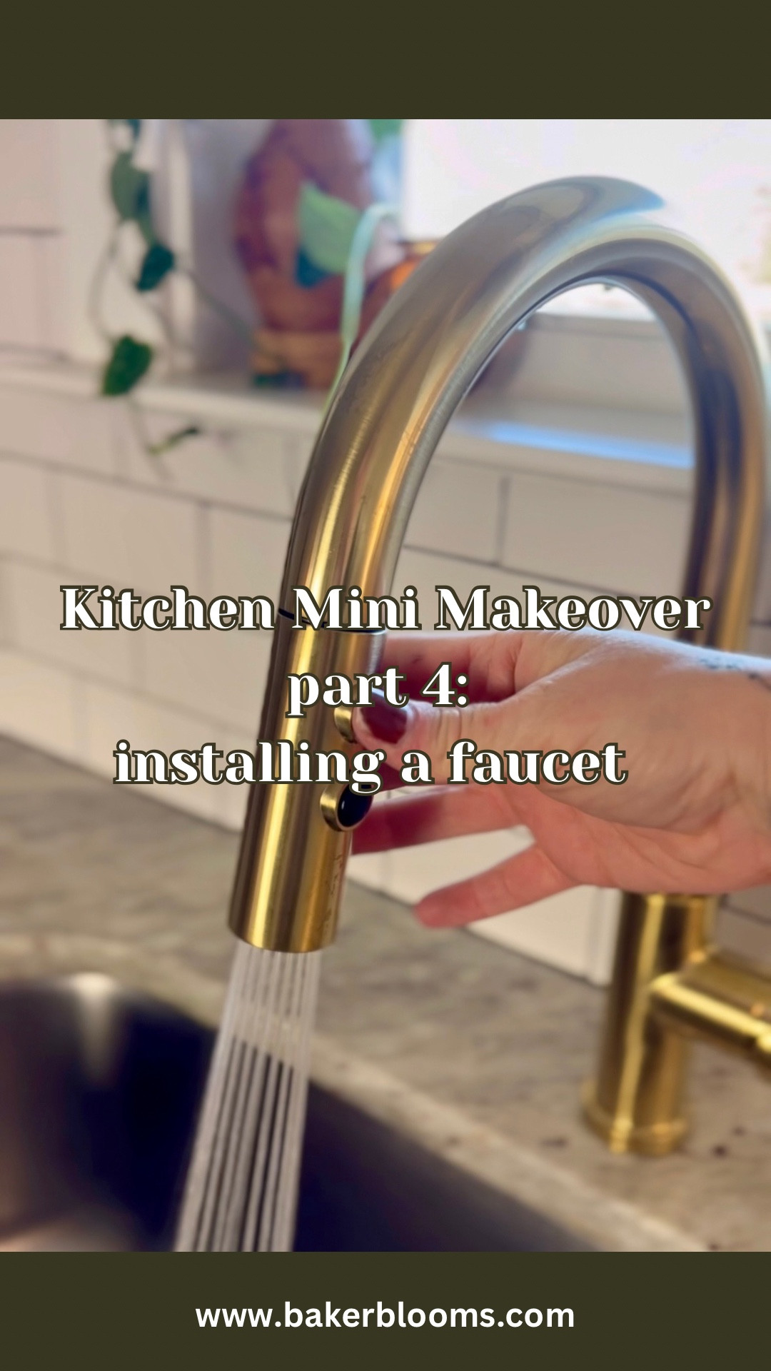 The gold kitchen sink faucet of my dreams!! The directions were so easy to follow and install was super fast! Almost finished with the kitchen mini makeover 🖤 

#LTKWatchNow #LTKHome