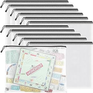 Umriox Zipper Pouch, 16.9x12.4 in (Black, 12 Packs), Extra Large Zipper Bags, Waterproof Zipper P... | Amazon (US)