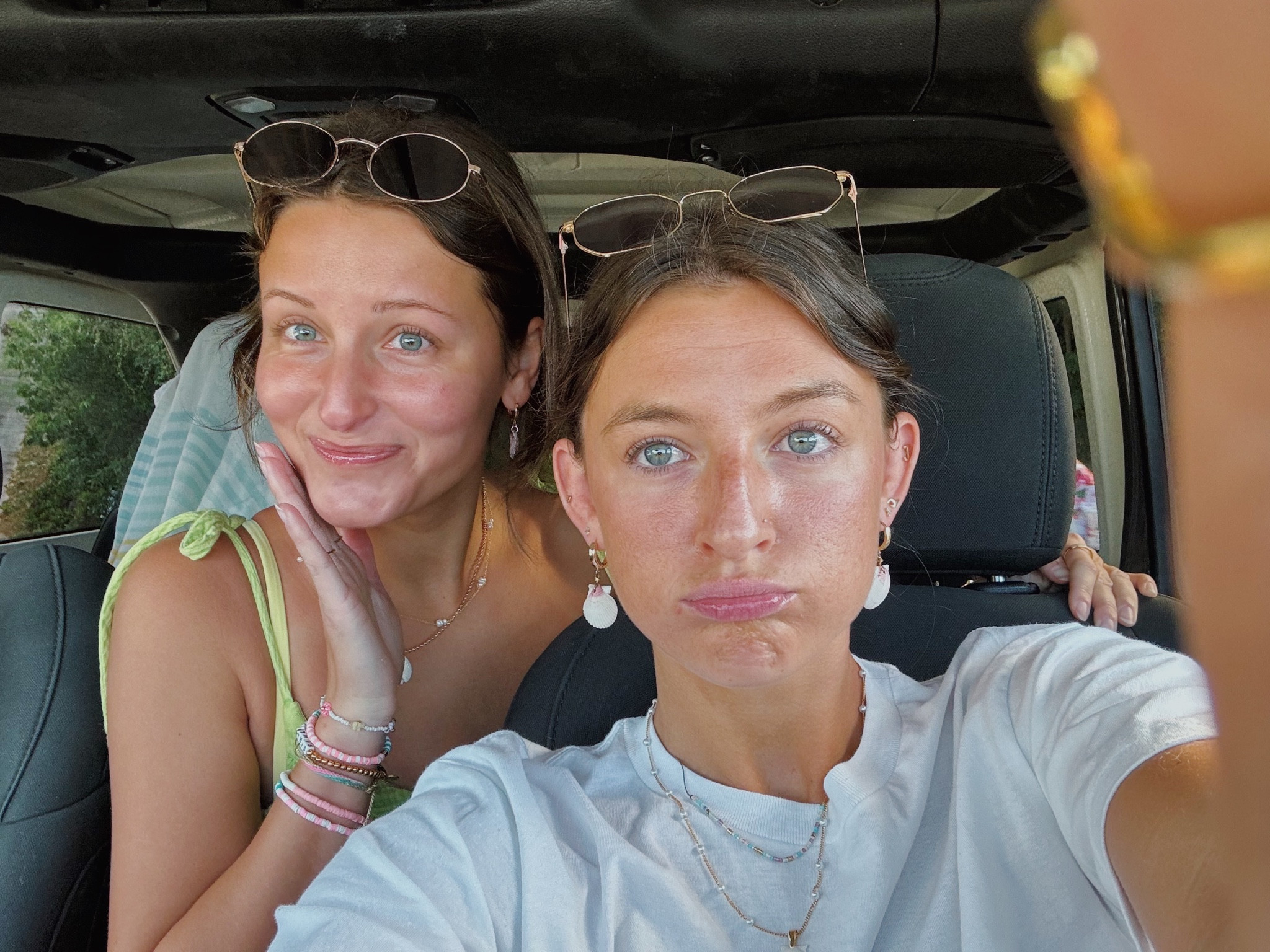 Twins in our matching seashell earrings & sunnies 😎

#LTKstyletip