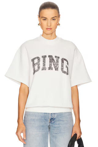 ANINE BING Jay Sweatshirt Bing in Off White from Revolve.com | Revolve Clothing (Global)
