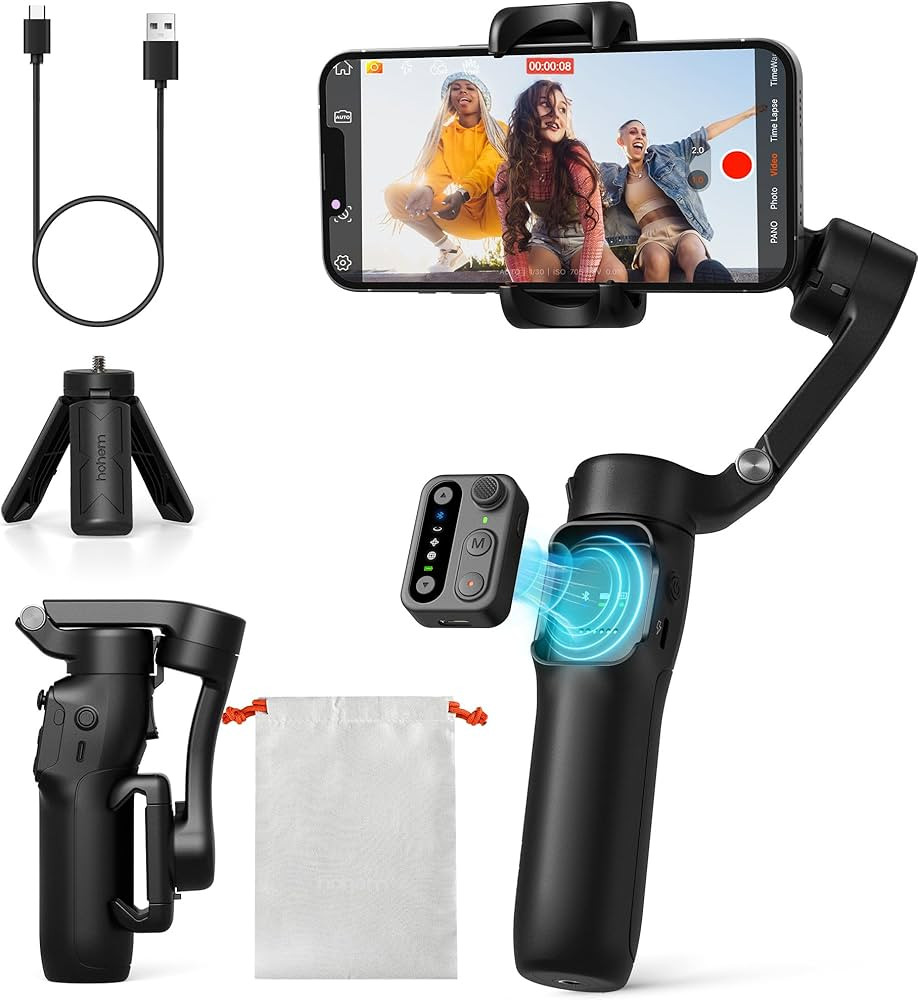 hohem iSteady X3 SE Gimbal Stabilizer for iPhone, Phone Stabilizer with Detachable Remote Control... | Amazon (US)