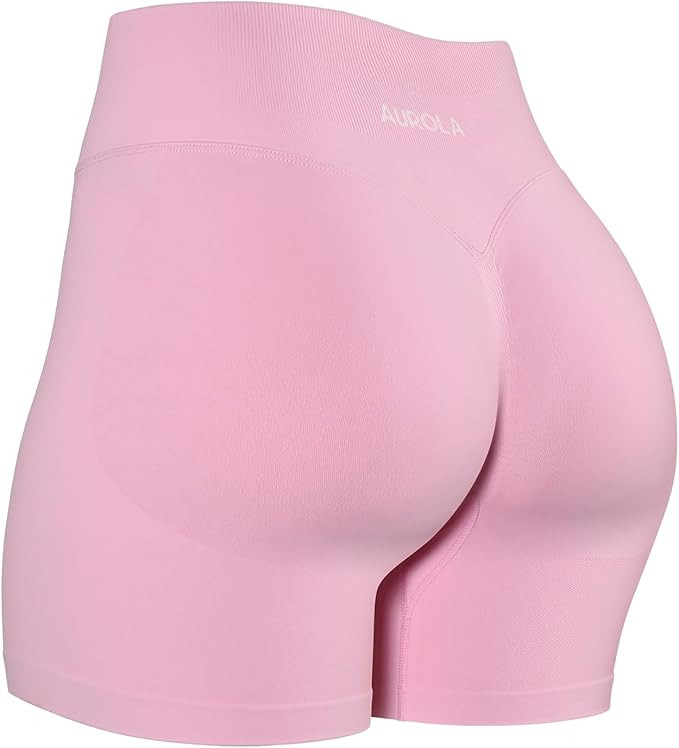 AUROLA Influence Workout Shorts for Women,2.5 3.5 4.5 5.5 6.5 No Roll Up Squat Proof Scrunch Seam... | Amazon (US)
