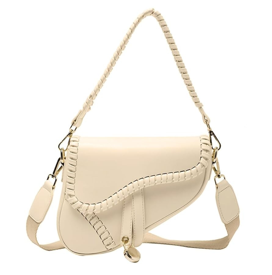 PURFANREE Women Trendy Saddle Shoulder Bag Clutch Purse Underarm Handbag Satchel HandBag Crossbod... | Amazon (US)