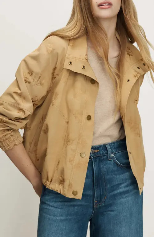 Veronica Beard Ainsworth Floral Jacquard Jacket in Sand at Nordstrom, Size Large | Nordstrom