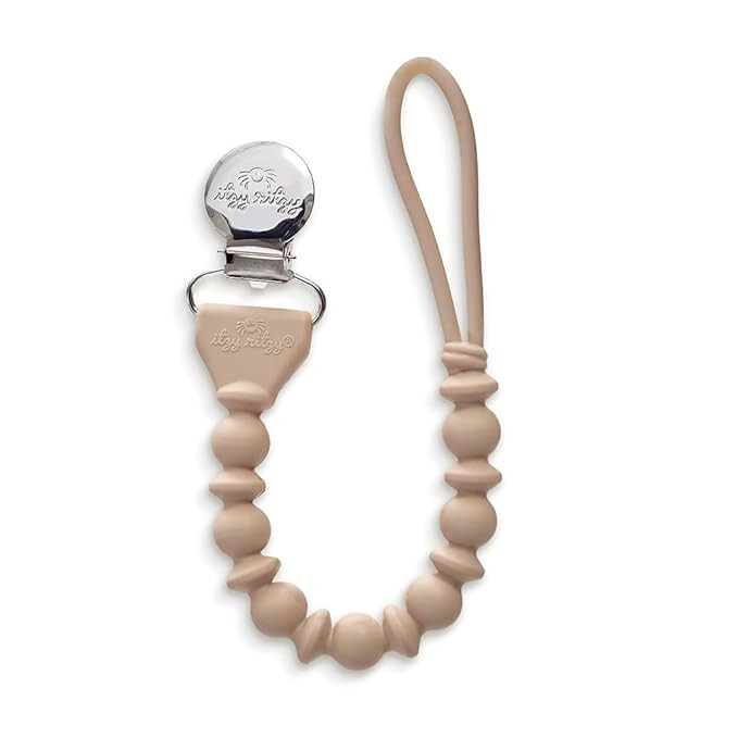 Itzy Ritzy Silicone Pacifier Clip, Binky Clip Holder for Babies (Toast) | Amazon (US)