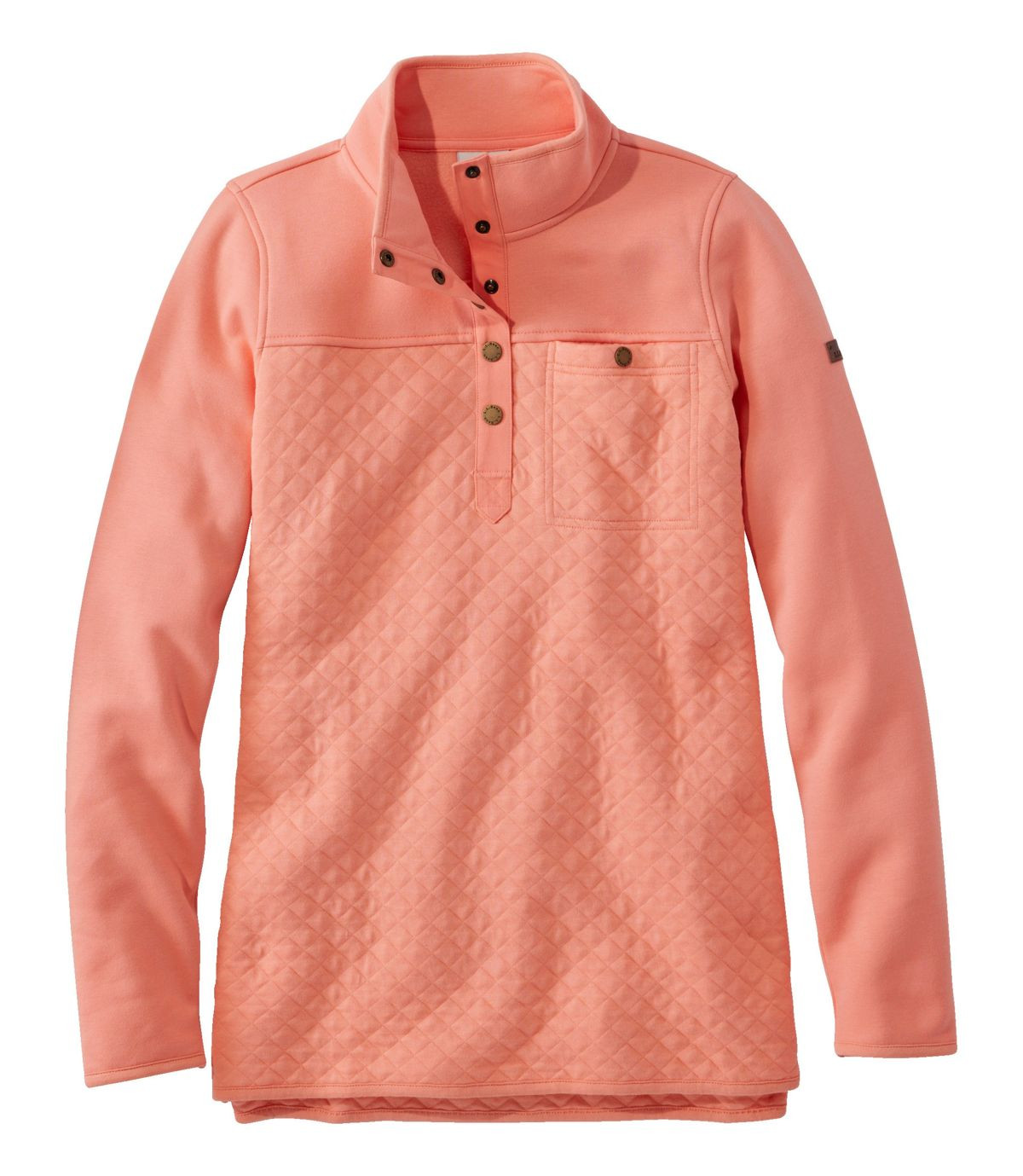 Women's Quilted Sweatshirt, Mockneck Tunic | L.L. Bean