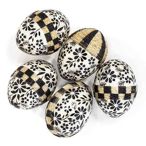 Woodland Capiz Eggs, Set of 5 | MacKenzie-Childs