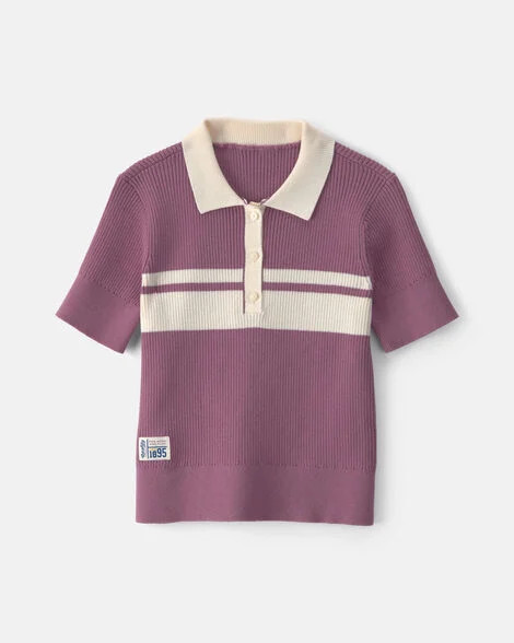 Girls Striped Polo Shirt - Purple - OshKosh B'gosh | Carter's | Carter's Inc
