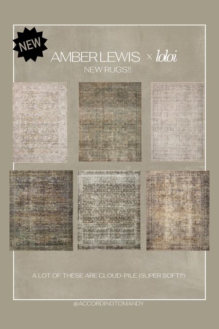 Brand new Amber Lewis x Loloi rugs launch. Will be getting my hands on these!!! 

Rugs
Vintage look
Cloud pile
Soft rug
Loloi 

#LTKsalealert #LTKhome