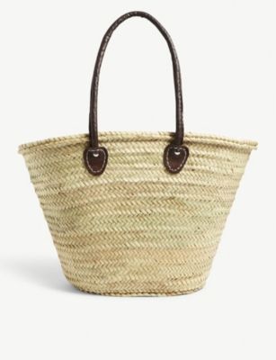 Raffia basket tote bag | Selfridges