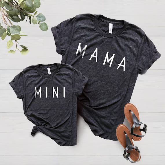 Mommy and Me Outfits, Mama and Mini Shirts, Mini Me Shirt, Mommy and Me Shirts, Matching Shirts, ... | Etsy (US)
