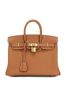 FWRD Renew Hermes Swift Birkin 25 Handbag in Gold from Revolve.com | Revolve Clothing (Global)