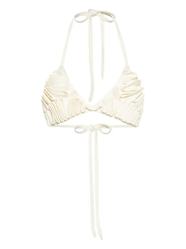 Cult Gaia Carita crochet-knit Bikini Top - Farfetch | Farfetch Global