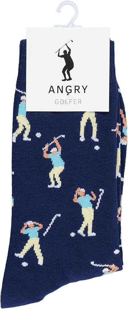 Funny Angry Golf Socks For Men, Hilarious Golf Gift For Men, One Size 8-13 | Amazon (US)