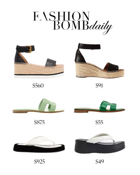 Save or splurge on these designer sandals! 

#LTKstyletip #LTKshoecrush #LTKFind