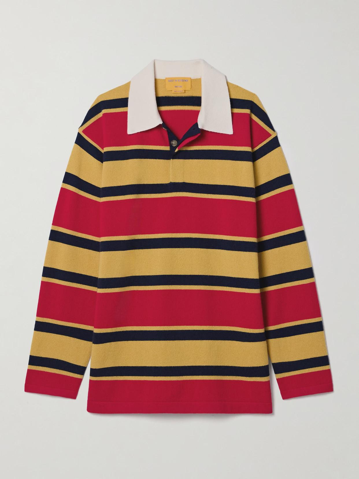 Guest In Residence - Rugby Striped Cashmere Sweater - Multi | NET-A-PORTER (US)