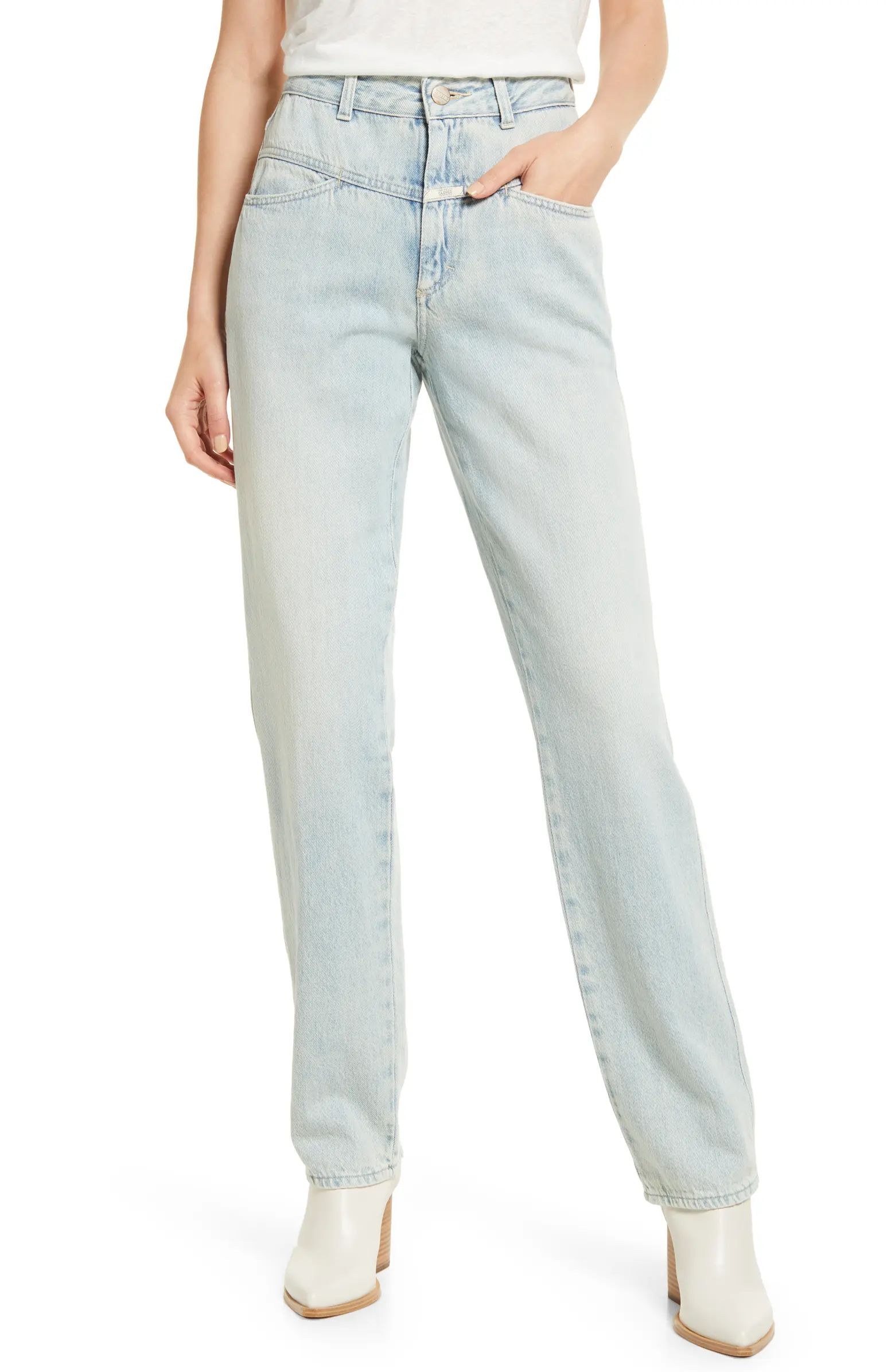 Closed X-Pose High Waist Straight Leg Jeans | Nordstrom | Nordstrom