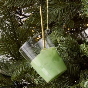 Glass Iced Matcha Latte Ornament | West Elm (US)