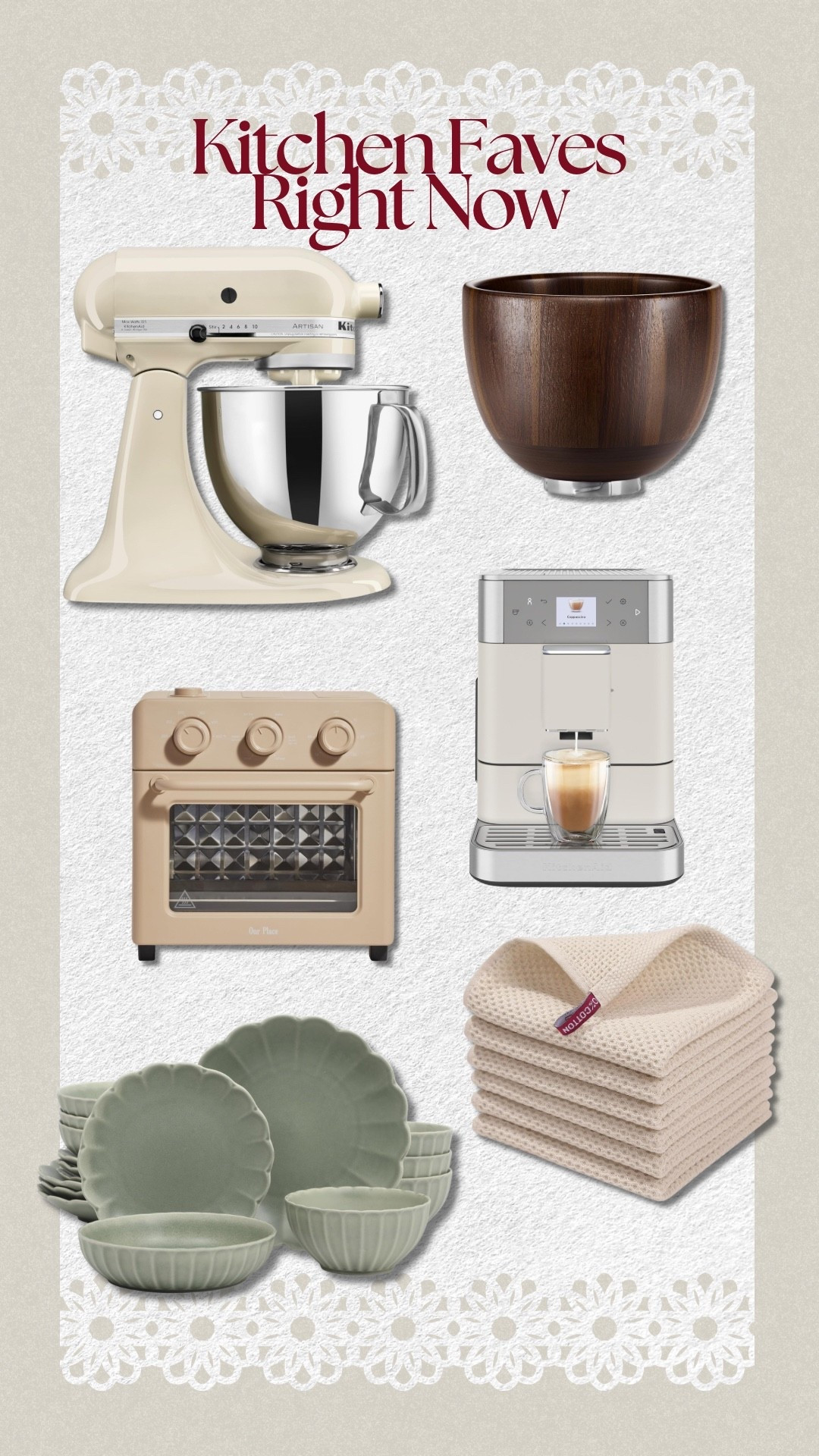 Kitchen Aid, Amazon, Amazon finds, kitchen finds. Dish set, neutrals, towels, oven, air fryer, baking, 

#LTKSaleAlert #LTKHome #LTKmomlife