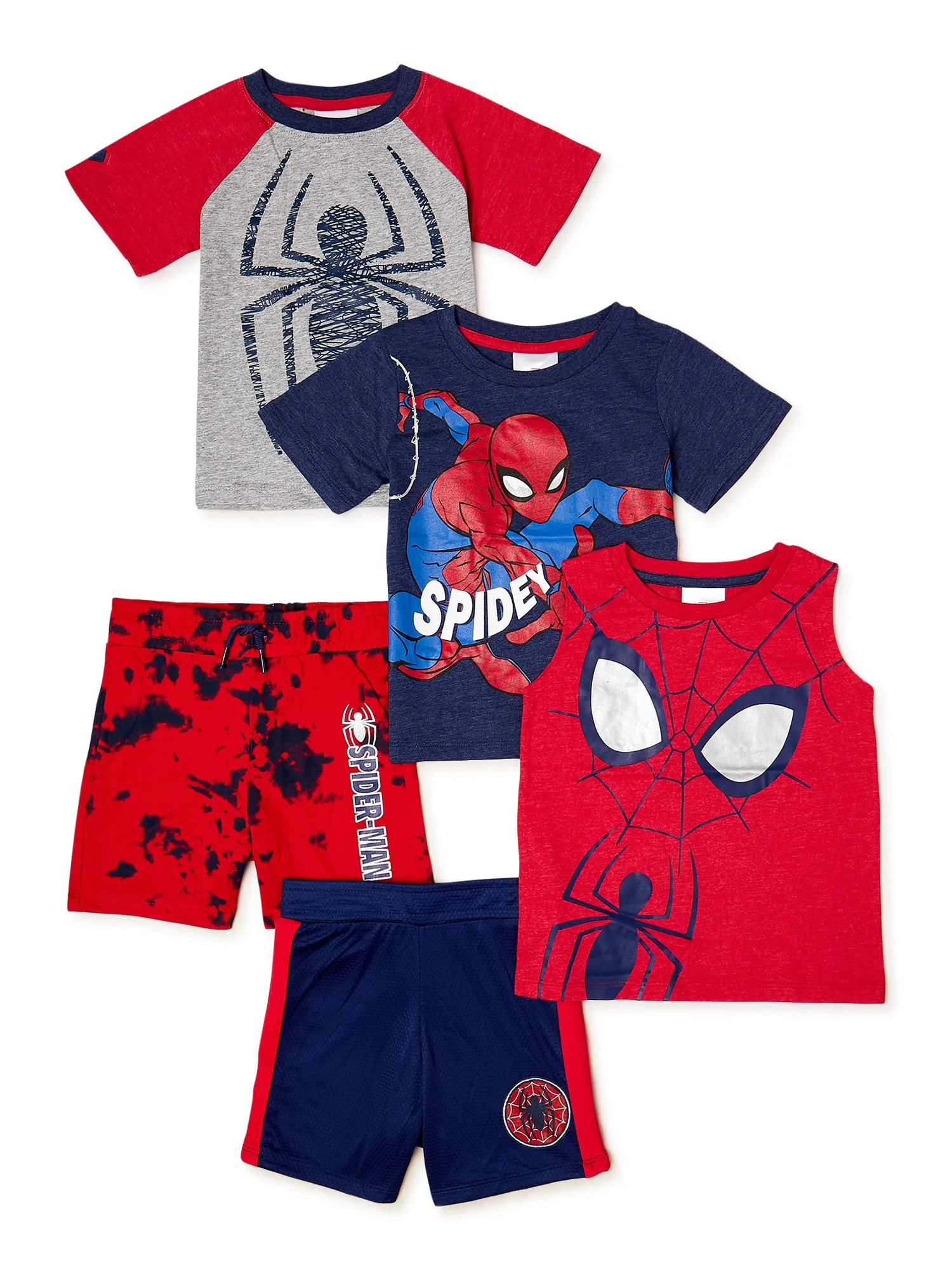 Spiderman Toddler Boy 5-Piece Outfit Set, Sizes 12M-5T | Walmart (US)