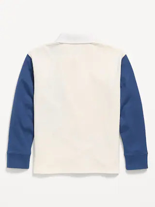 Long-Sleeve Rugby Polo Shirt for Boys | Old Navy (CA)