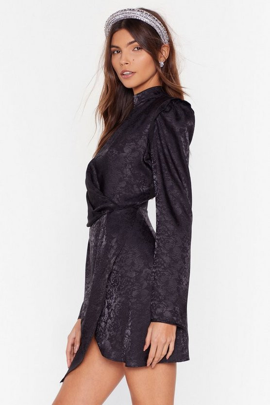 Grow the Extra Mile Floral Jacquard Dress | NastyGal (US & CA)