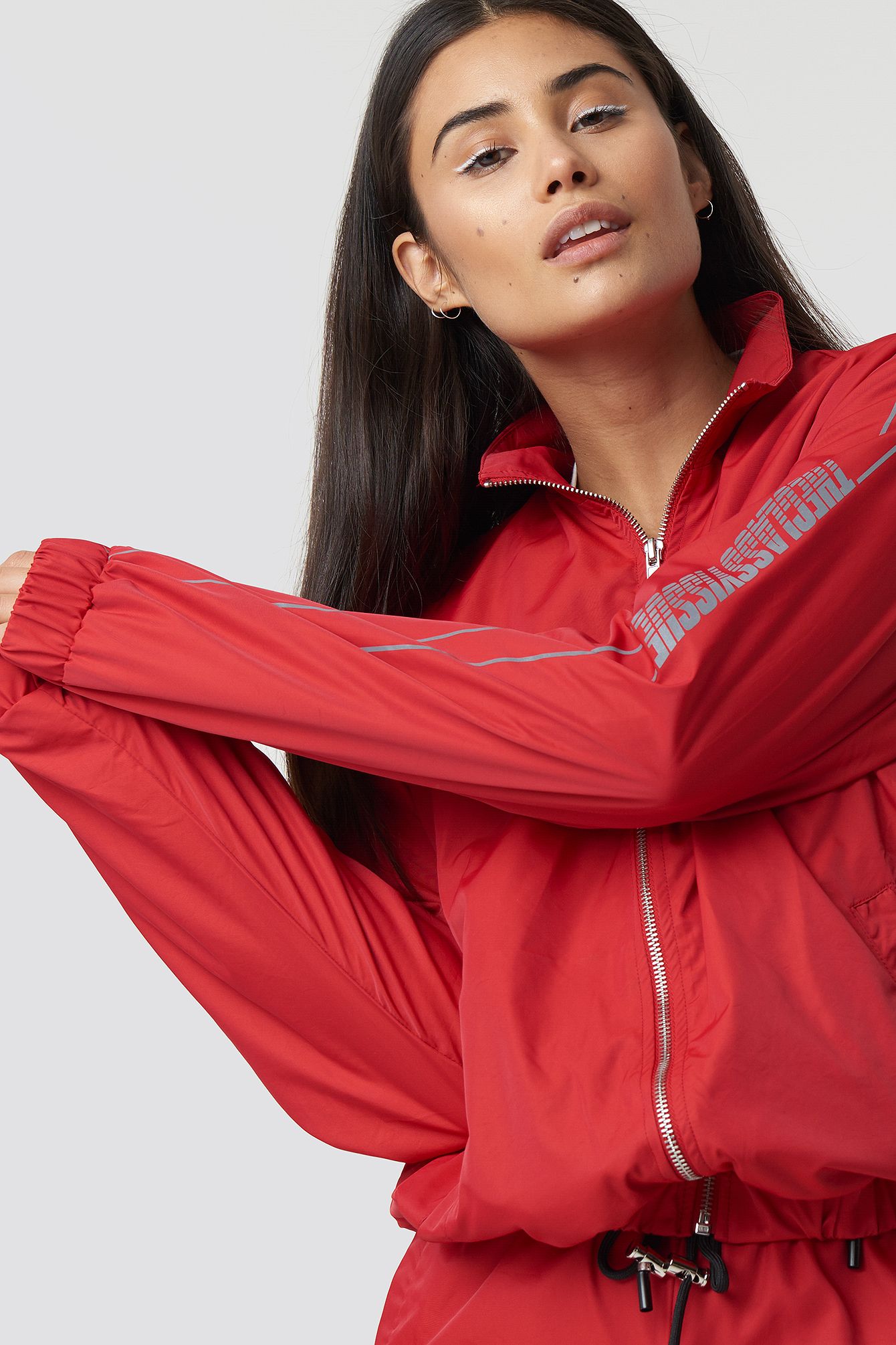 The Classy Track Jacket Red | NA-KD Global