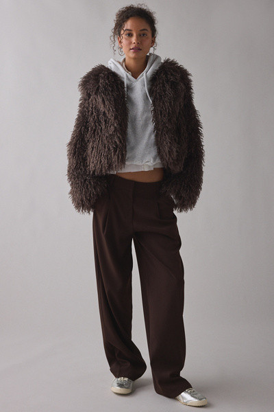 Azalea Wang Ruperta Shaggy Faux Fur Jacket | Urban Outfitters (US and RoW)