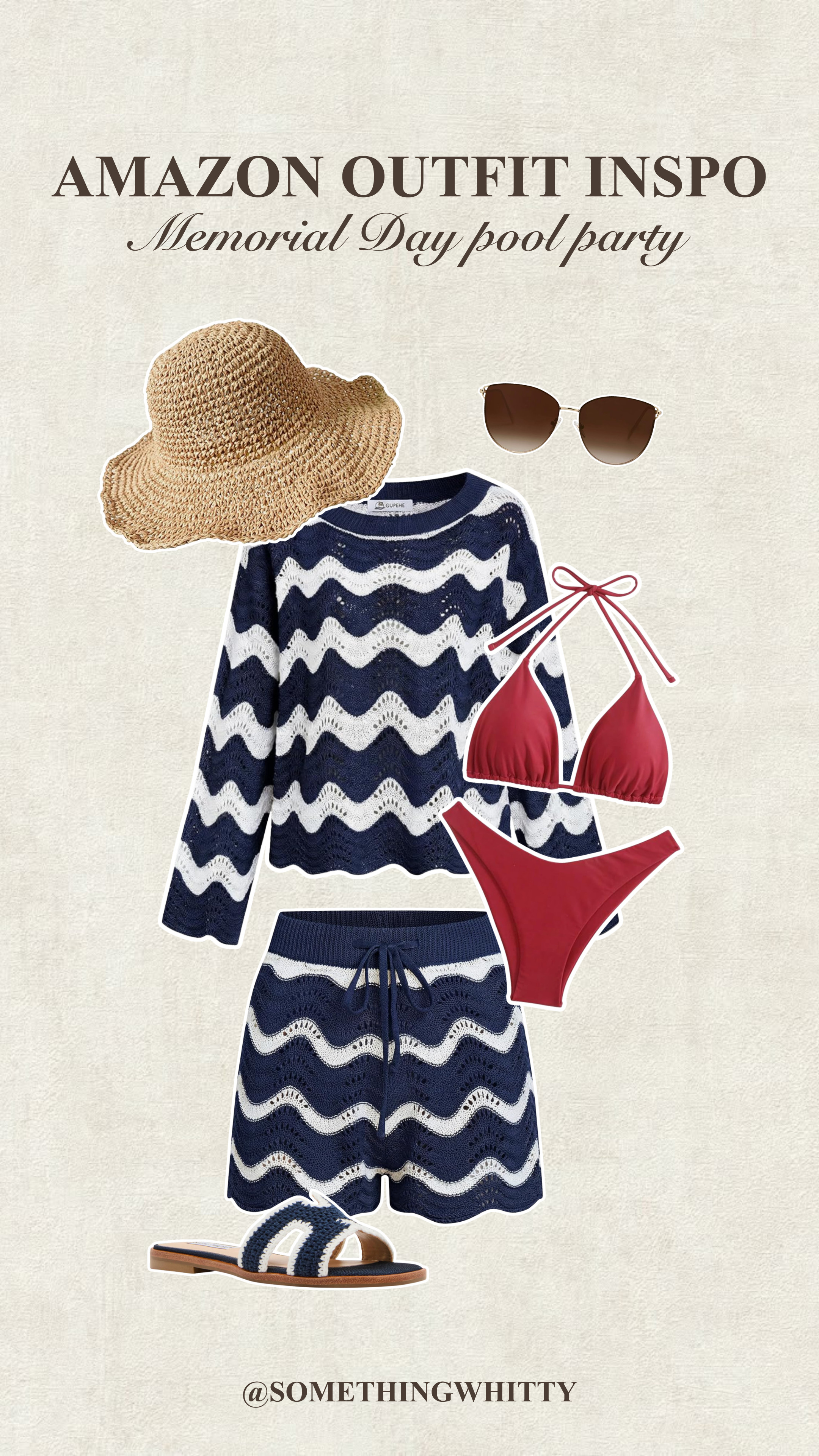 Cutest outfit if you're going to a Memorial Day pool party! 

 #LTKootd #LTKU #LTKSwim