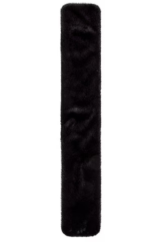 Faux Mink Scarf in Black | Revolve Clothing (Global)