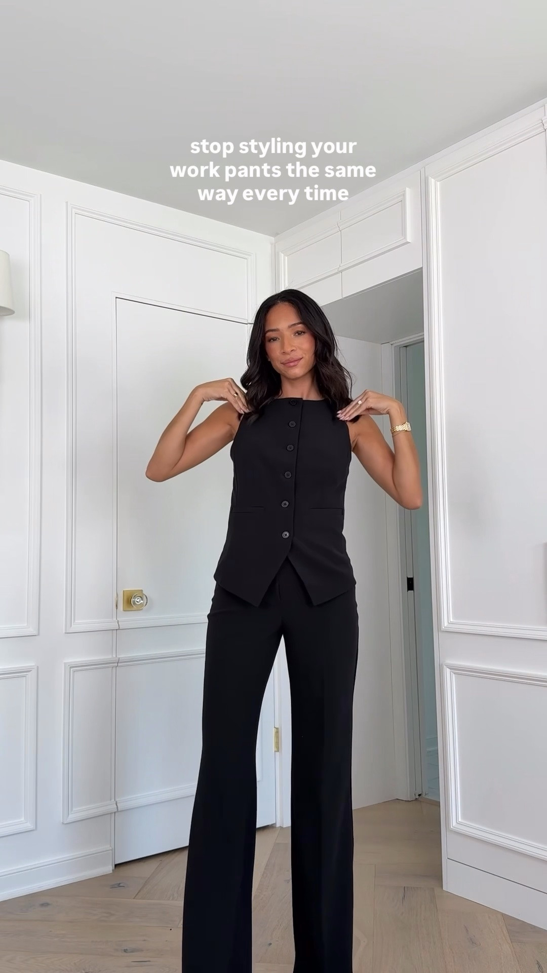 5 work outfits styling one pant 🖤 I love polished, professional workwear looks for a business casual dress code. These trousers are so chic, give you legs for days, and are under $100! Lots of exact items are sold out but added similars too!

#LTKWorkwear #LTKSaleAlert #LTKSeasonal