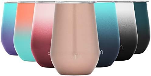 Simple Modern Spirit 12oz Wine Tumbler Glass with Lid - Vacuum Coffee Mug Stemless Cup 18/8 Stain... | Amazon (US)
