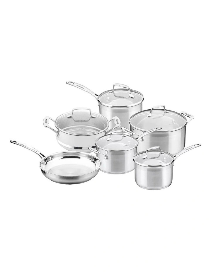 Impact 6 Piece Cookset In Steel | Myer