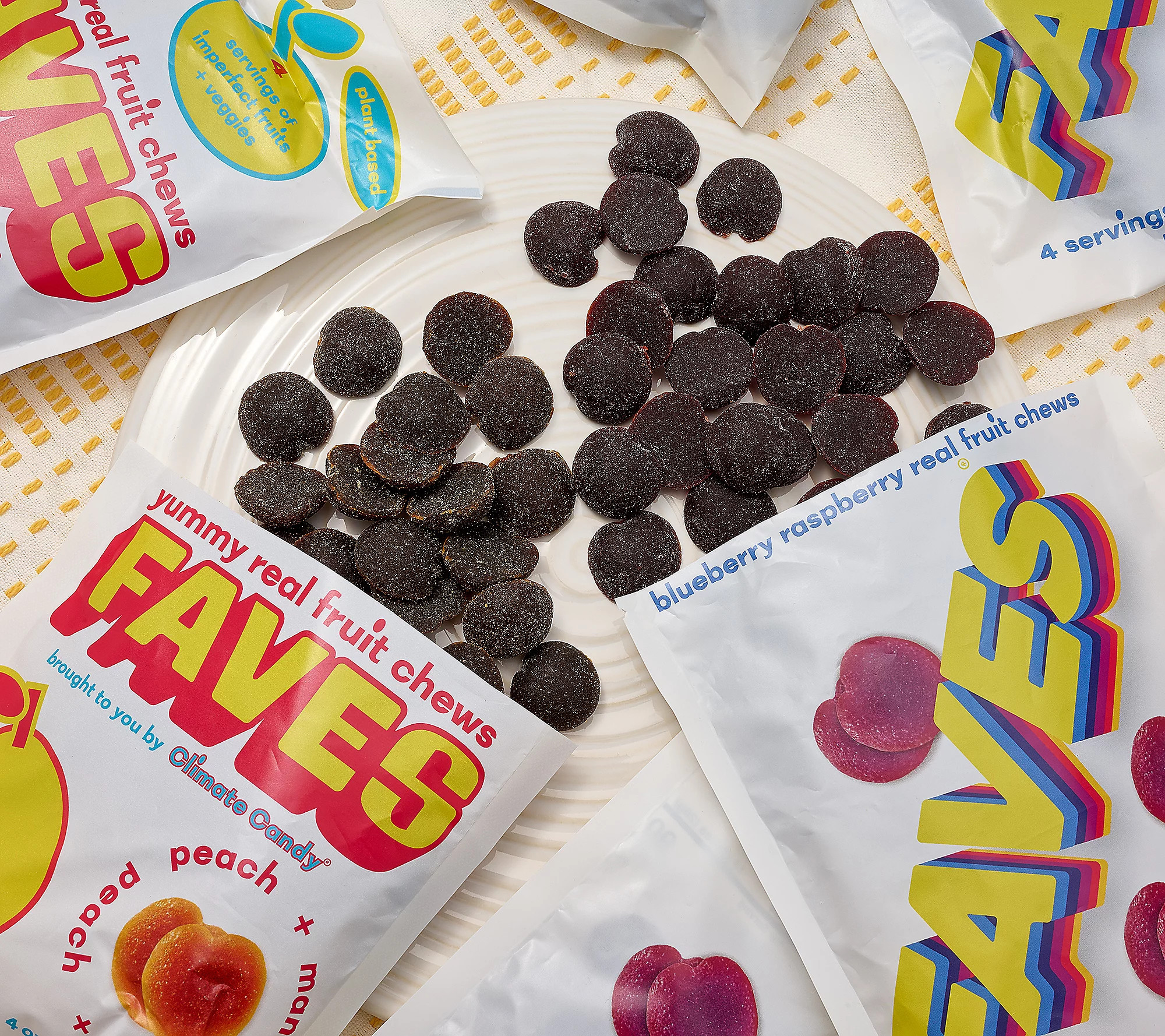 FAVES (6) 4oz Bags of Real Fruit Chews | QVC