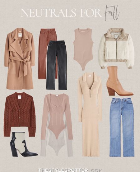 Neutrals for Fall 🍁 
I’ve gathered my favorite closet staples that are sure to be reworn all season. Shop the top picks 👇🏼 
P.S. Most of these prices from Abercrombie & Fitch are on sale right now.

#LTKU #LTKSeasonal #LTKHalloween