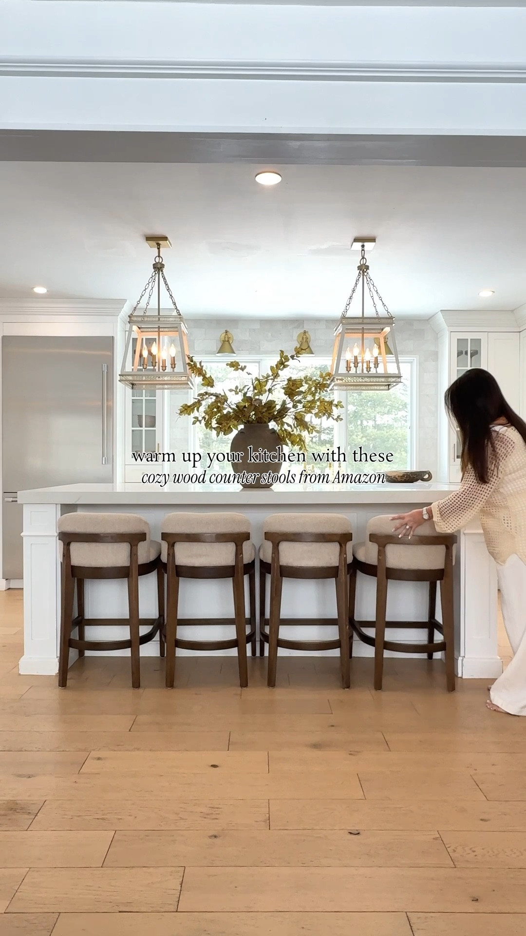 Loving my new, affordable counter stools for my kitchen island. 🤎

These cozy, easy to assemble stools are available in a set of four for under $650 with clipped coupon. Shown with walnut wood finish. This seating added warmth to my white kitchen. *Also available in a lighter wood finish.

Amazon | Walmart | Kitchen Decor | Rustic | Organic Modern | Neutrals | Budget Finds | Interior Styling | Design 


#LTKvlog #LTKHome #LTKSaleAlert