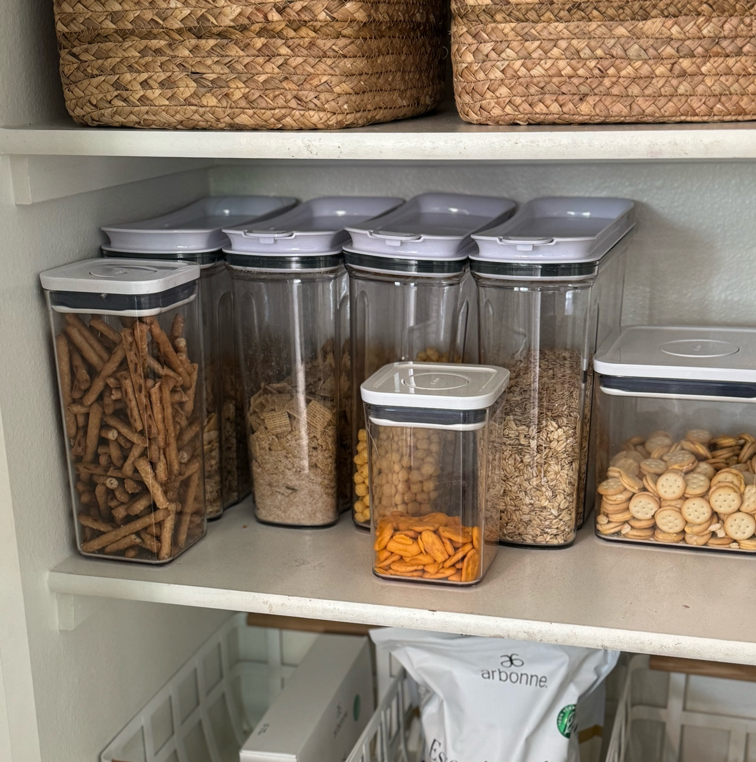 Cereal & Snack clear jars 
