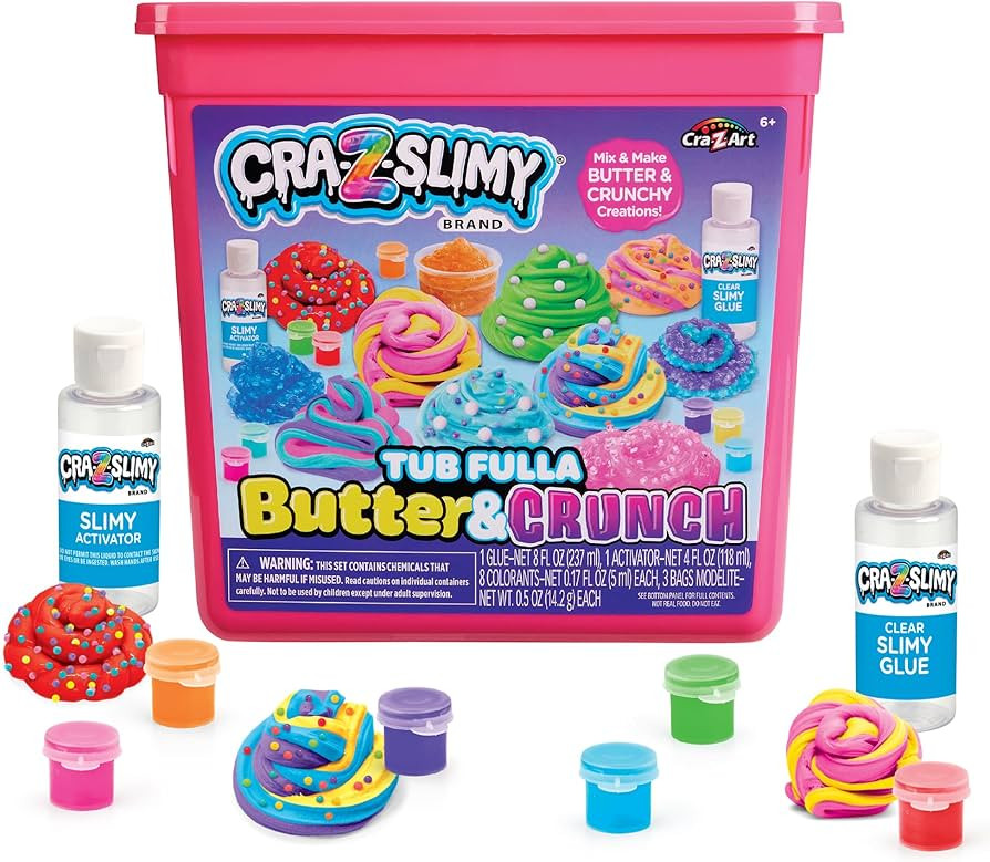 CRA-Z-Slimy Tub Fulla Butter & Crunch DIY Slime Kit - Mix and Make Your Own Butter and Crunchy Sl... | Amazon (US)