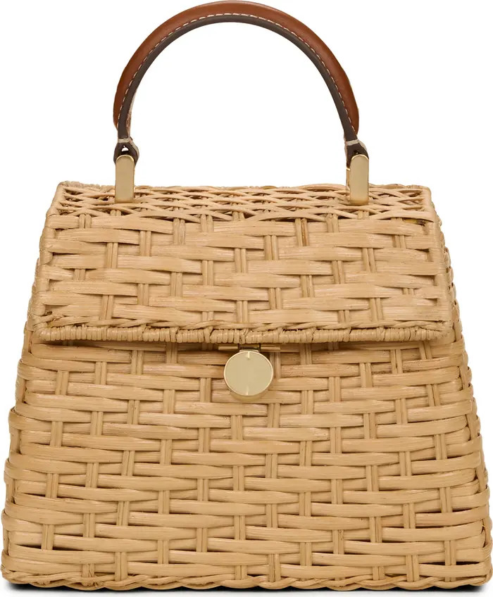 Sybil Woven Rattan Top Handle Bag | Nordstrom