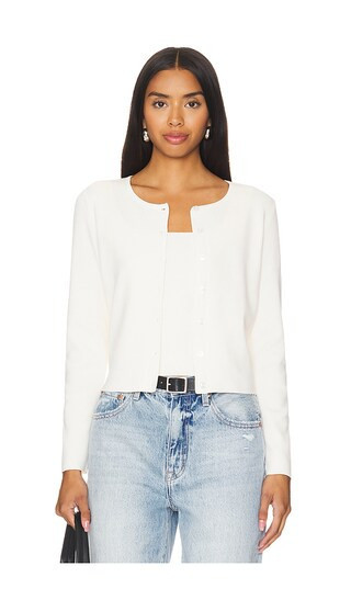 525 Eva Cardigan in Cream. - size M | Revolve Clothing (Global)