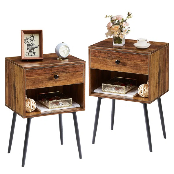 Gobel Steel Nightstand | Wayfair North America