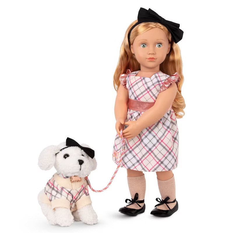 Our Generation Callista with Dog Plush Styles 18" Matching Doll & Pet Set | Target
