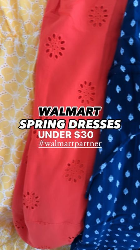 #walmartpartner if you haven’t checked out the latest spring dresses from Walmart, you are missing out! So many cute prints, styles and colors! Mildly obsessed 🤩 And the best part is, these are all under $30! Which one are you loving? 

Follow me for more affordable fashion and Walmart finds! 

Wearing: 
Small in all! I’d suggest to size down in the red eyelet Scoop dress! 

#LTKstyletip #LTKfindsunder50 #LTKSeasonal