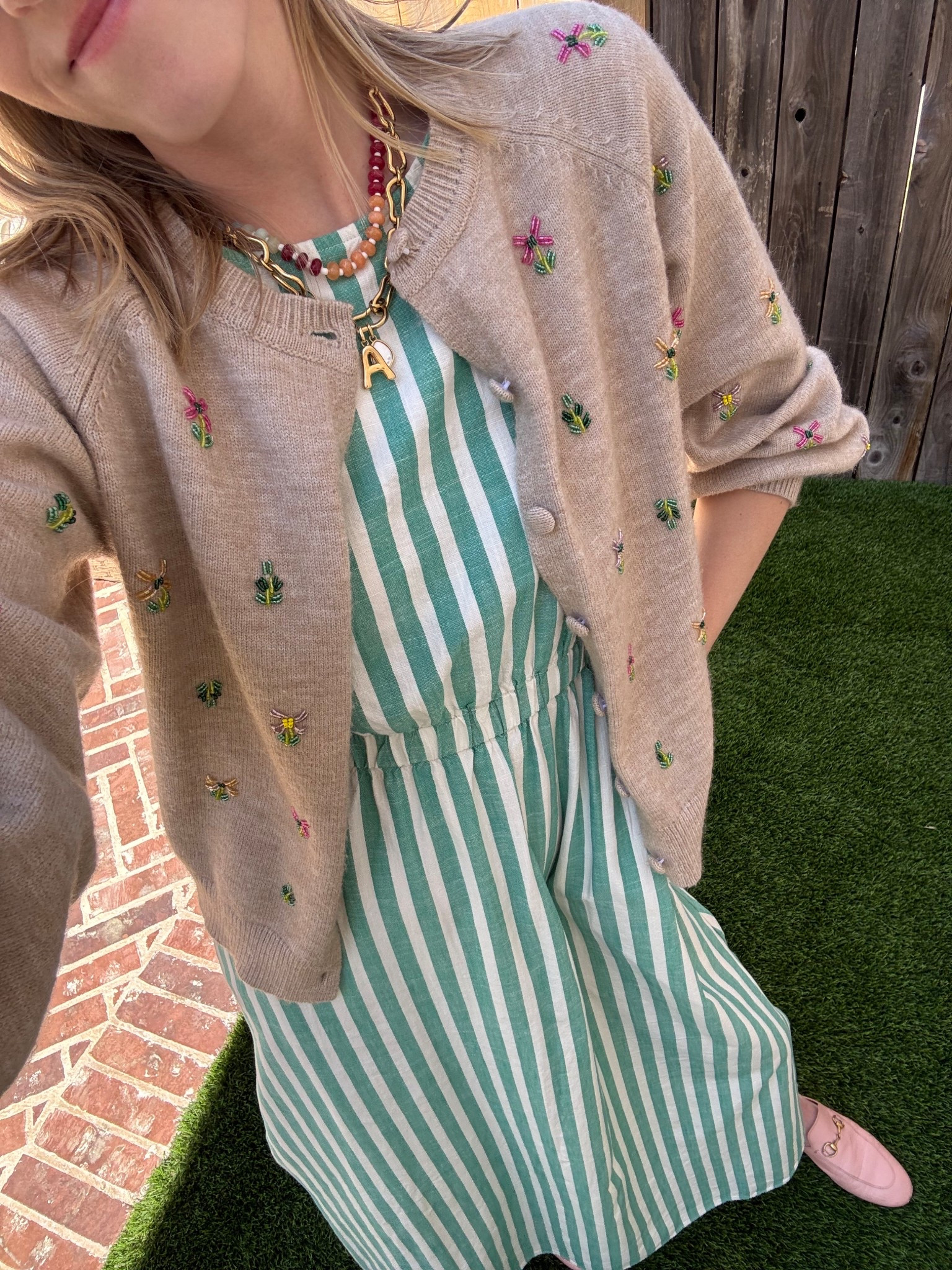 Back in stock! Wearing a small. 
Probably one of my most worn pieces in my closet. This cardigan goes with so much too!