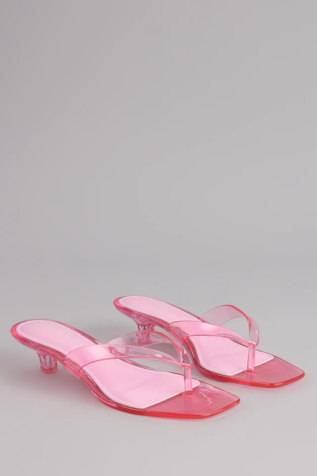 Throwback Glow Jelly Kitten Heels | Windsor Stores